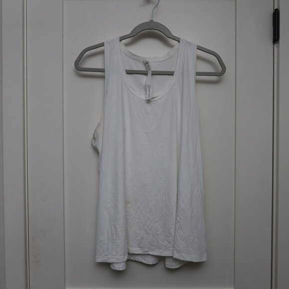 lululemon athletica Tops - LULULEMON Flowy White Tank Size 12
